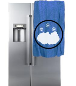 Намерзает снег, лед на стенке - холодильник Candy